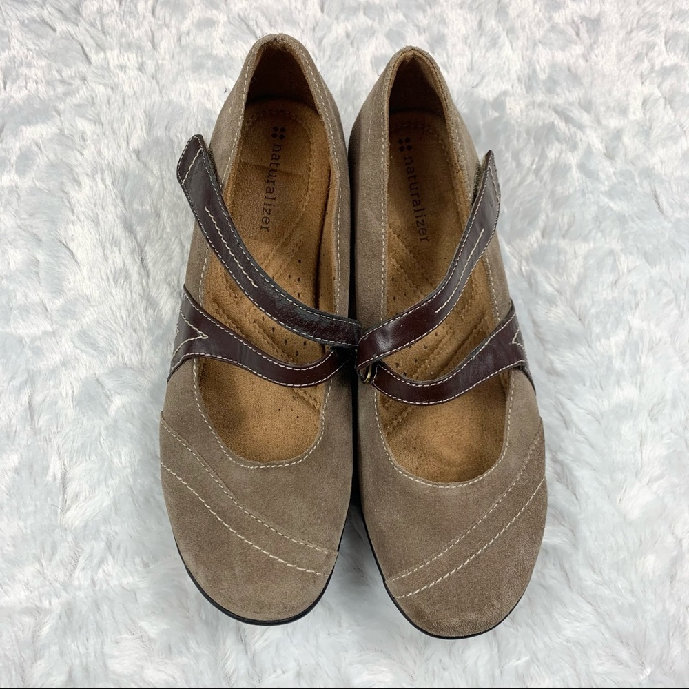 Naturalizer “Nelson” Mary Jane Suede Flats